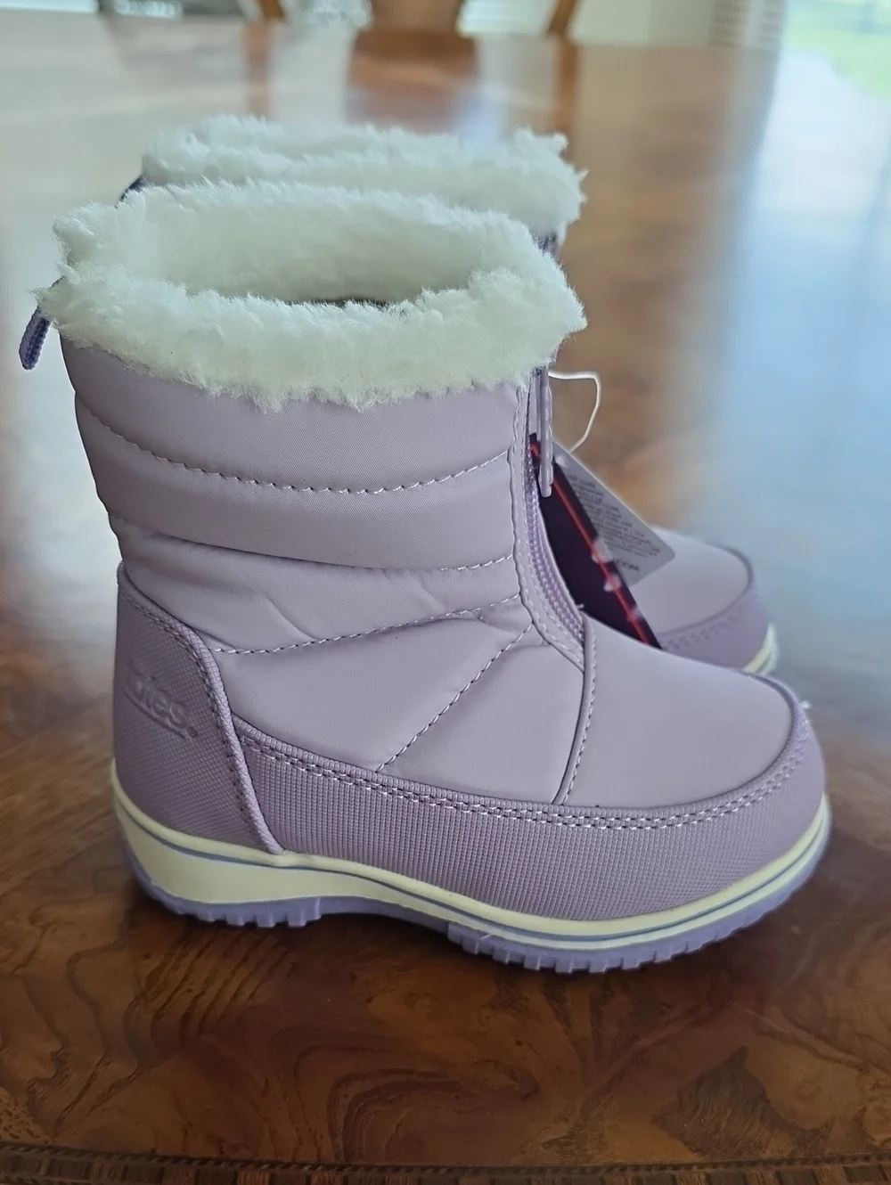 Totes Toddler Girls Zippy Waterproof Insulated Flat Heel Winter Boots LILAC 7T